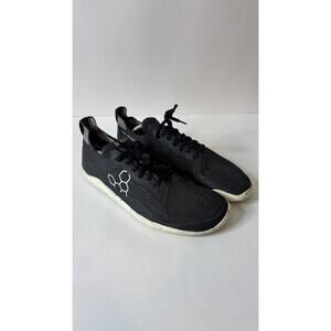 VivoBarefoot Geo Racer Knit Mens 10 (43) Black Minimalist Running Trainers